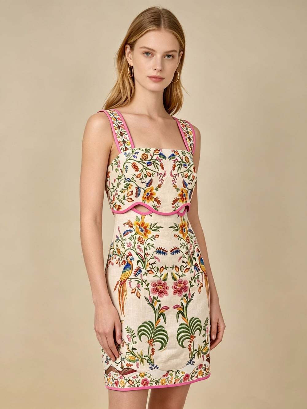 NWOT FARM Rio Linen Convertible 2‑in‑1 Dress Detachable Top & Skirt set Sz S